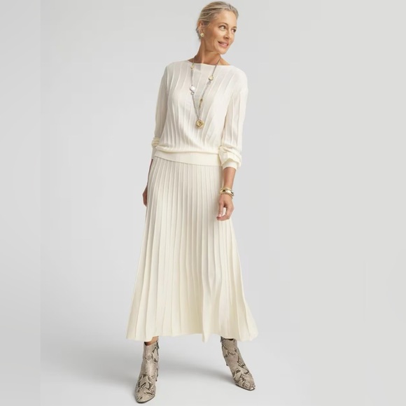 Knit Top + Skirt Set